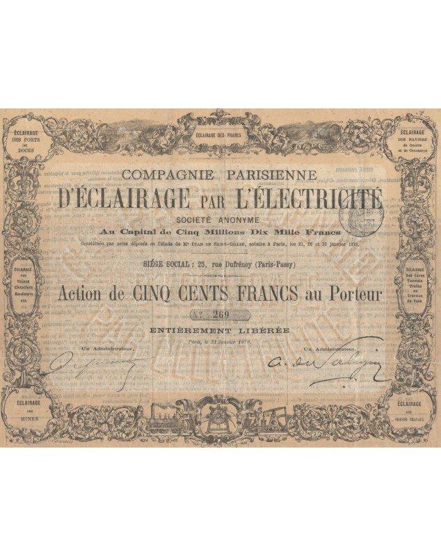 Cie Parisienne d'Eclairage par l'Electricité