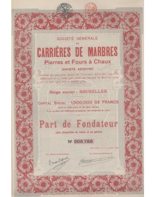 Sté Générale de Carrières de Marbre Pierres et Fours à Chaux