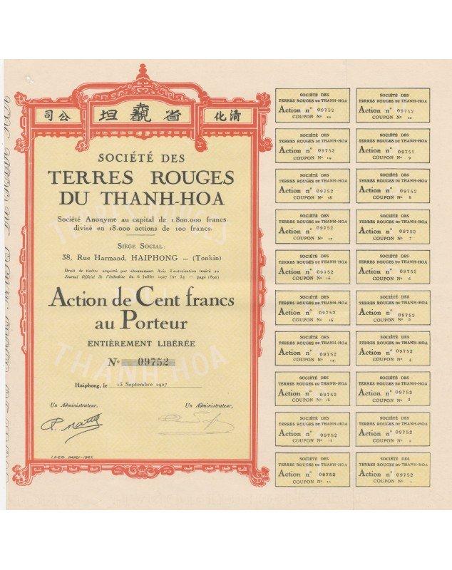 Sté des Terres Rouges du Thanh-Hoa