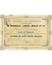 Fabrique de Droguets de Ménonville, Landois, Morlot et Cie
