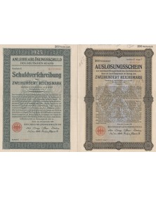 AnleiheablösungsSchuld des Deutschen Reichs 1925 - 200 RMarks