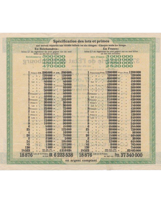 378th Lottery of Hambourg State