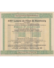 378th Lottery of Hambourg State
