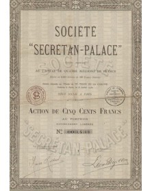 Société ''Secrétan-Palace'' (Cinéma)