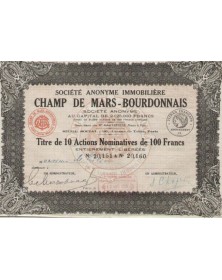 S.A. Immobilière Champ de Mars-Bourdonnais