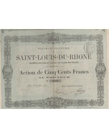Société Anonyme de Saint-Louis-du-Rhône