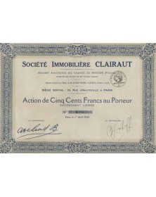 Sté Immobilière Clairaut