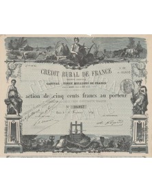 Bank Crédit Rural de France. 1874