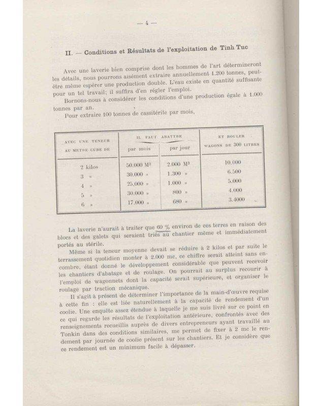 Notice sur les Mines Indochinoises du Tonkin, 1911
