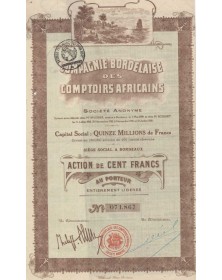 Cie Bordelaise des Comptoirs Français - 1919