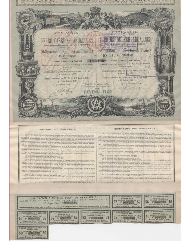 Cie des Chemins de Fer Andalous Cia de los FerroCarriles Andaluces