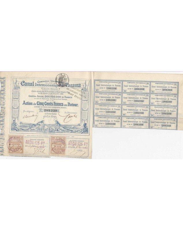 Cie Universelle du  Canal Interocéanique de Panama