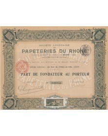 Sté Nouvelle des Papeteries du Rhône