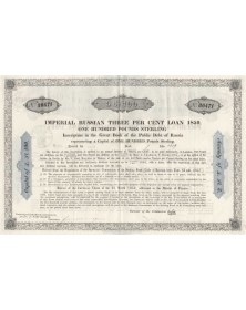 Imperial Russian 3% Loan 1859 100Â£ St.