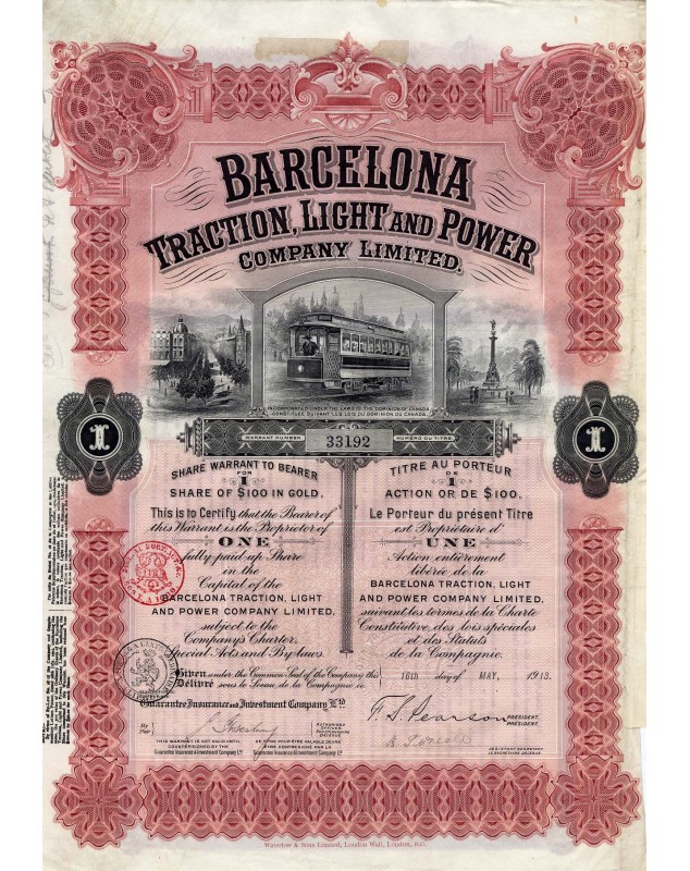 Barcelona Traction, Light and Power Co. Ltd