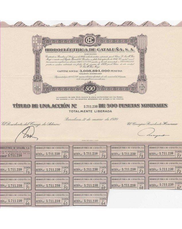 Hidroeléctrica de Cataluna, S.A.