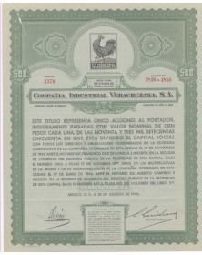 CompaÃ±ia Industrial Veracruzana S.A. 