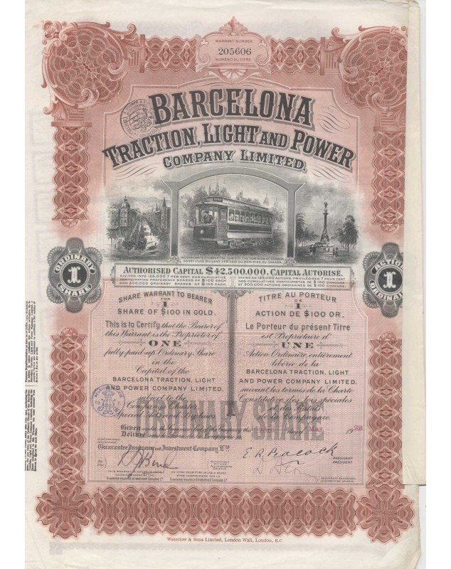 Tramways Barcelona Traction, Light and Power Co., Ltd