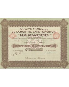 Sté Française de la Montre Sans Remontoir "HARWOOD"