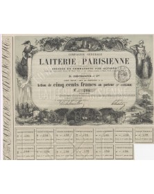 Compagnie Générale de la Laiterie Parisienne. H. Bertelotte et Cie