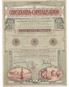 Constantia-Capitalisation (pour favoriser l'Economie & l'Epargne)