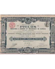 Philos - Machines Ã  Ecrire et Mécanique de Bureau