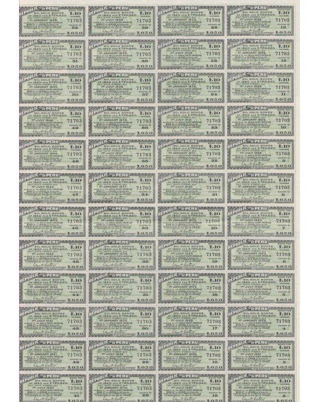 République du Pérou (dos du titre)