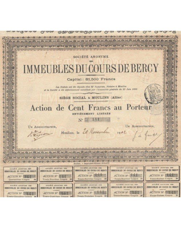 S.A. des Immeubles du Cours de Bercy, Moulins, Allier
