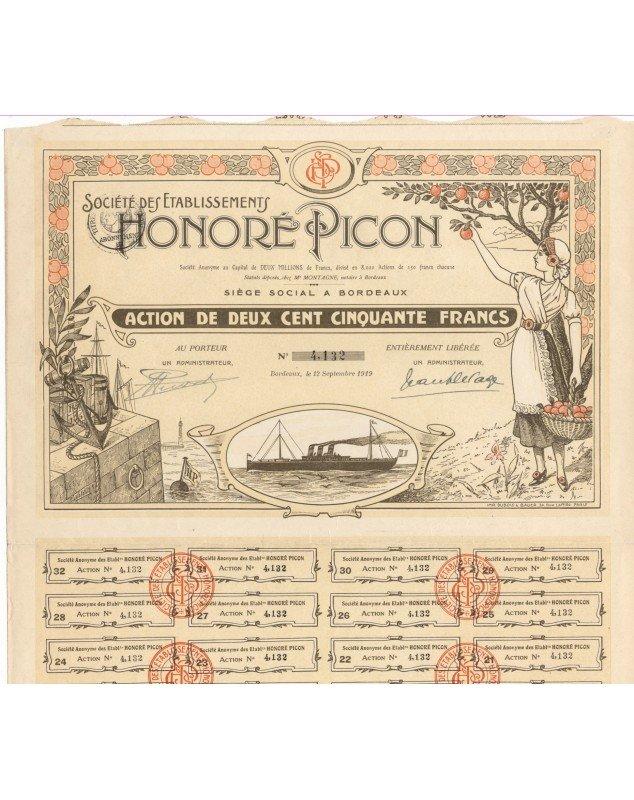 Sté des Ets Honoré Picon Bordeaux