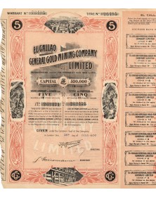 El Callao General Gold Mining Company Ltd. 1906 (titre de 5 actions)