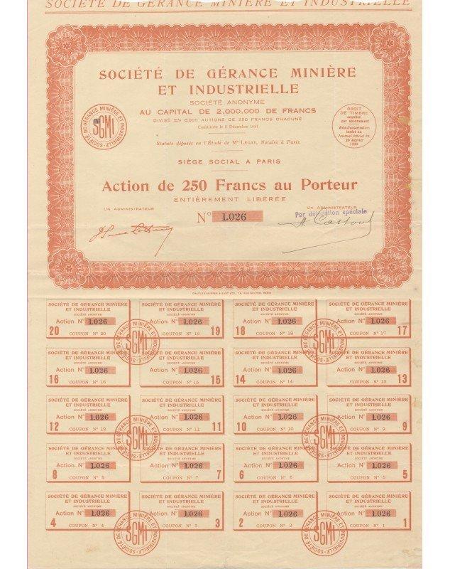 Sté de Gérance Minière et Industrielle