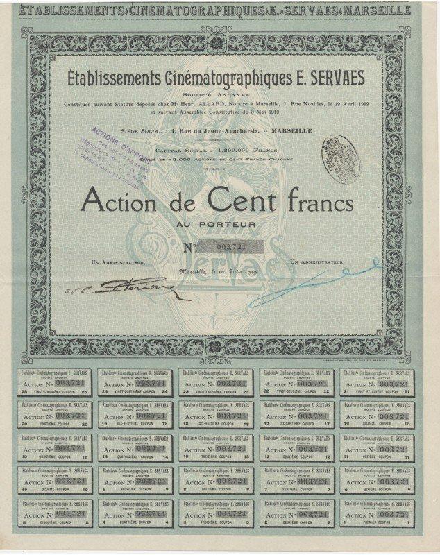 Ets Cinématographiques E. Servaes, Marseille
