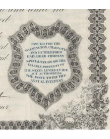 State of North Carolina - 1000$ 6% Bond 1969 (Washington, Charlotte and Rutherford Rail Road Company)