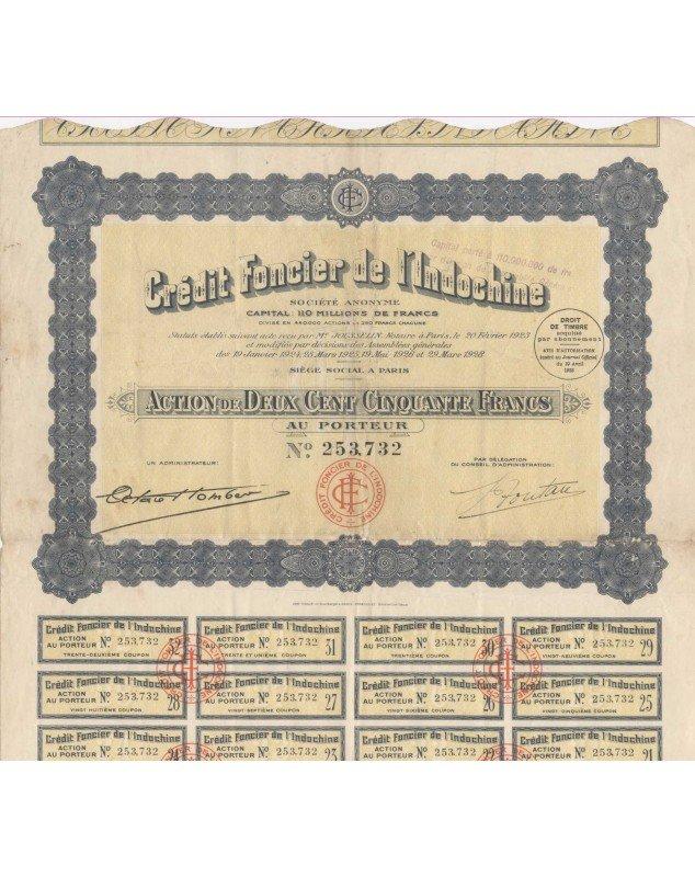 Crédit Foncier de l'Indochine. 1928