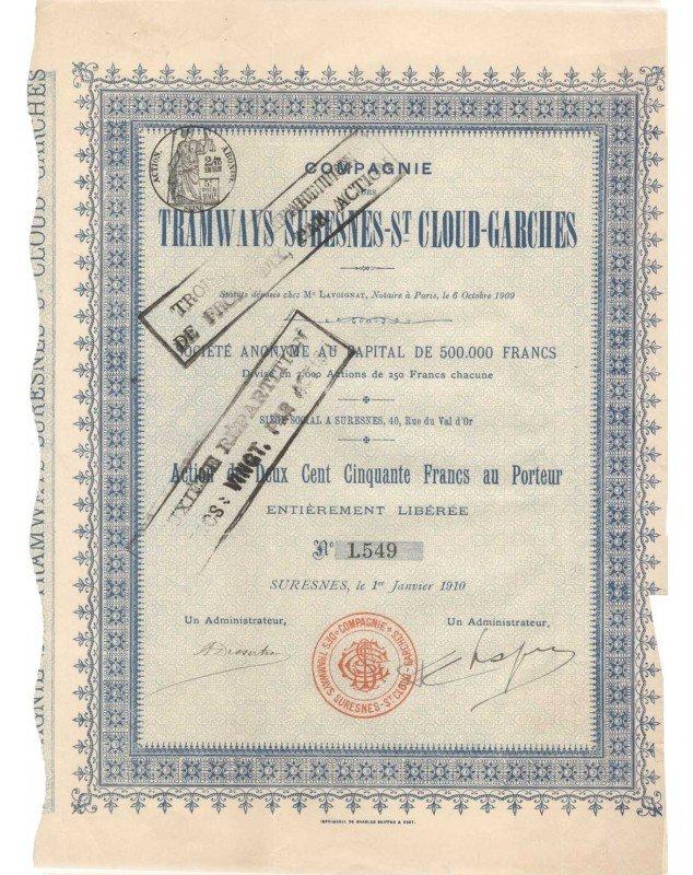 Cie des Tramways Suresnes-St-Cloud-Garches