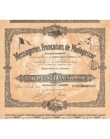 Messageries Françaises de Madagascar. 1898