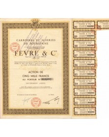 Carrières et Scieries de Bourgogne Fèvre & Cie