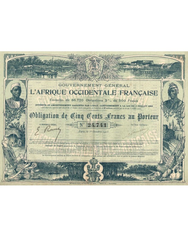 Gouvernement Général de l'Afrique Occidentale Française. 1903