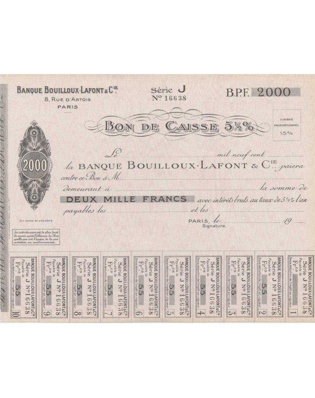 Banque Bouilloux - Lafont & Cie