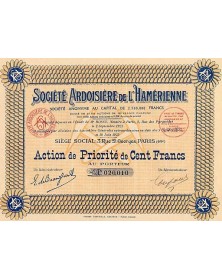 Société Ardoisière de l'Hamérienne (Belgique)