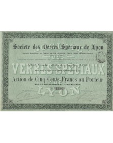 Sté des Verres Spéciaux de Lyon