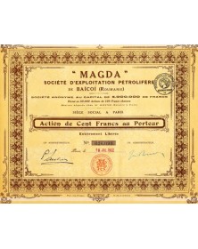 Magda - Sté d'Exploitation Pétrolifères de Baïcoï (lot of 3 shares)