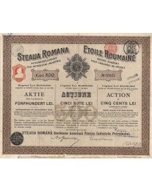Etoile Roumaine, S.A. pour l'Industrie du Pétrole. 1912