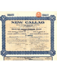 New Callao Gold Mining Company, Ltd. (1£) 1928