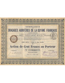 Cie des Dragages Aurifères de la Guyane Française (1899)