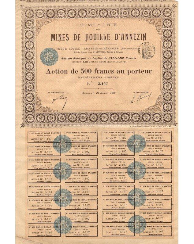 Compagnie des Mines de Houille d'Annezin (1896)
