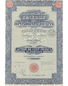 Cie Générale des Comptoirs Africains (CGCA) (1927)