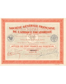 Sté Générale Française de l'Afrique Equatoriale (SGFAE)