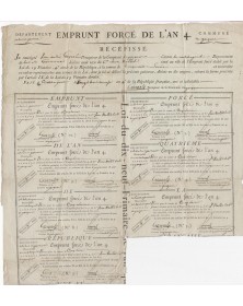 Forced Loan - Year 4 - District of Lot-et-Garonne, City of Gasques