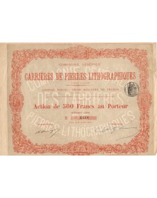 Compagnie Générale des Carrières de Pierres Lithographiques